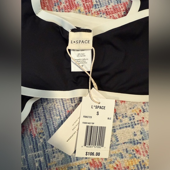 NWT L Space Black and White Bikini Set - Picture 4 of 7